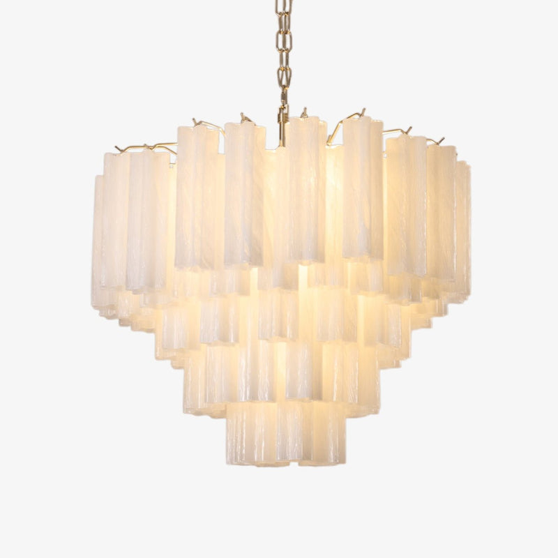 Frosted Murano Cascade Chandelier