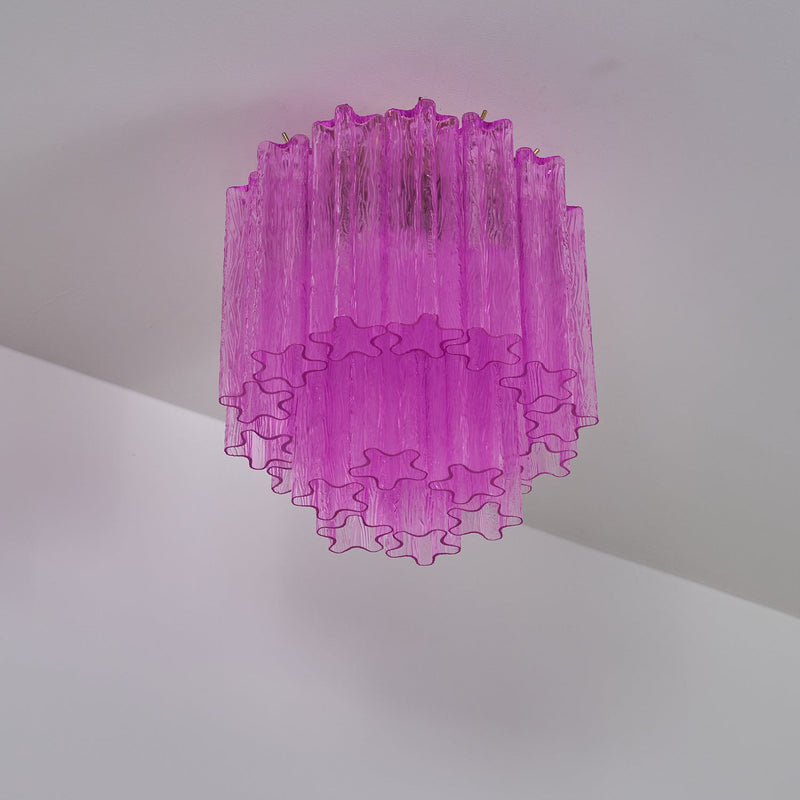Fiora Rose Red Glass Ceiling Lamp