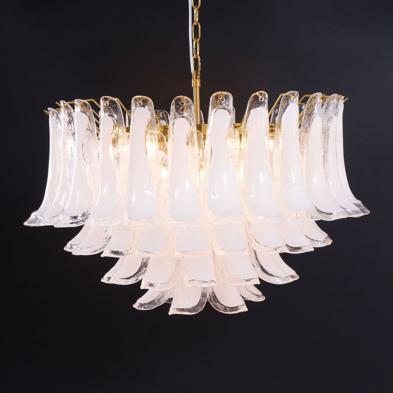 Fiora Pink Glass Chandelier