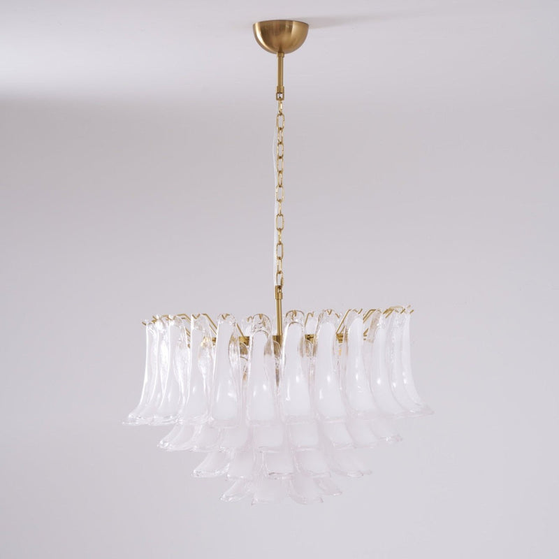 Fiora Pink Glass Chandelier