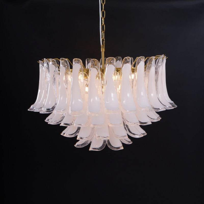Fiora Pink Glass Chandelier