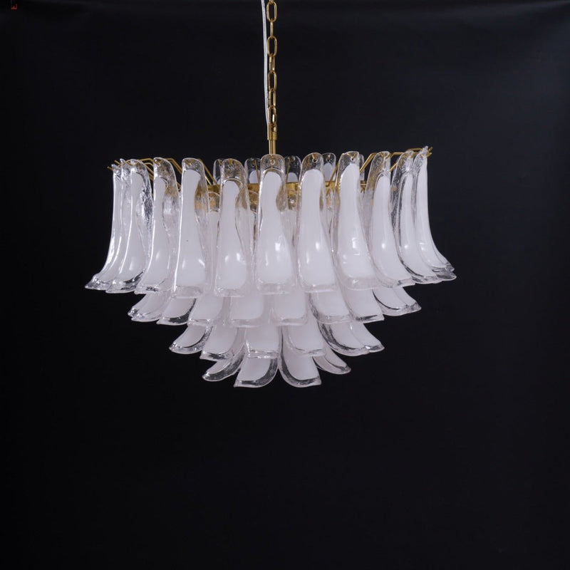 Fiora Pink Glass Chandelier