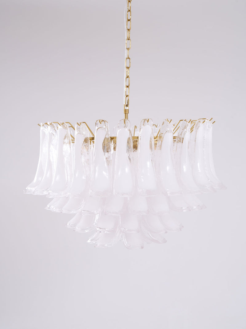 Fiora Pink Glass Chandelier