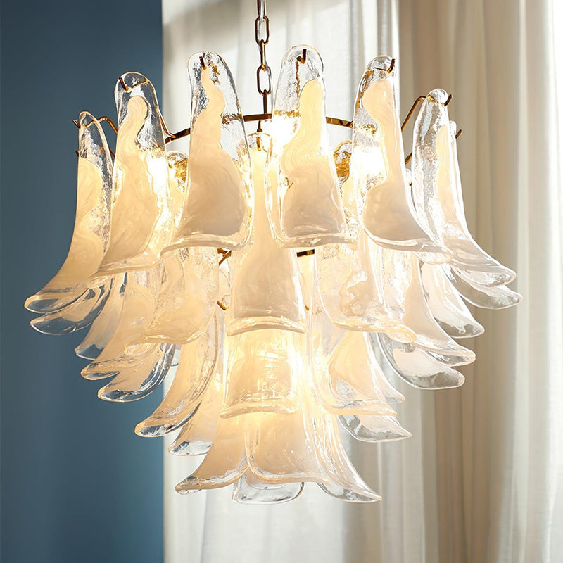 Murano Glass Leaf Chandelier