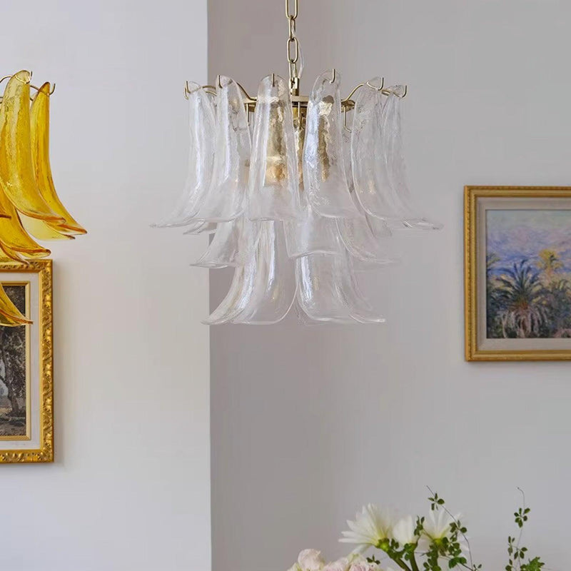 Murano Glass Leaf Chandelier