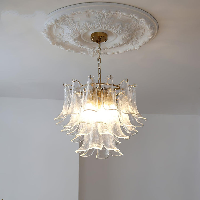 Murano Glass Leaf Chandelier