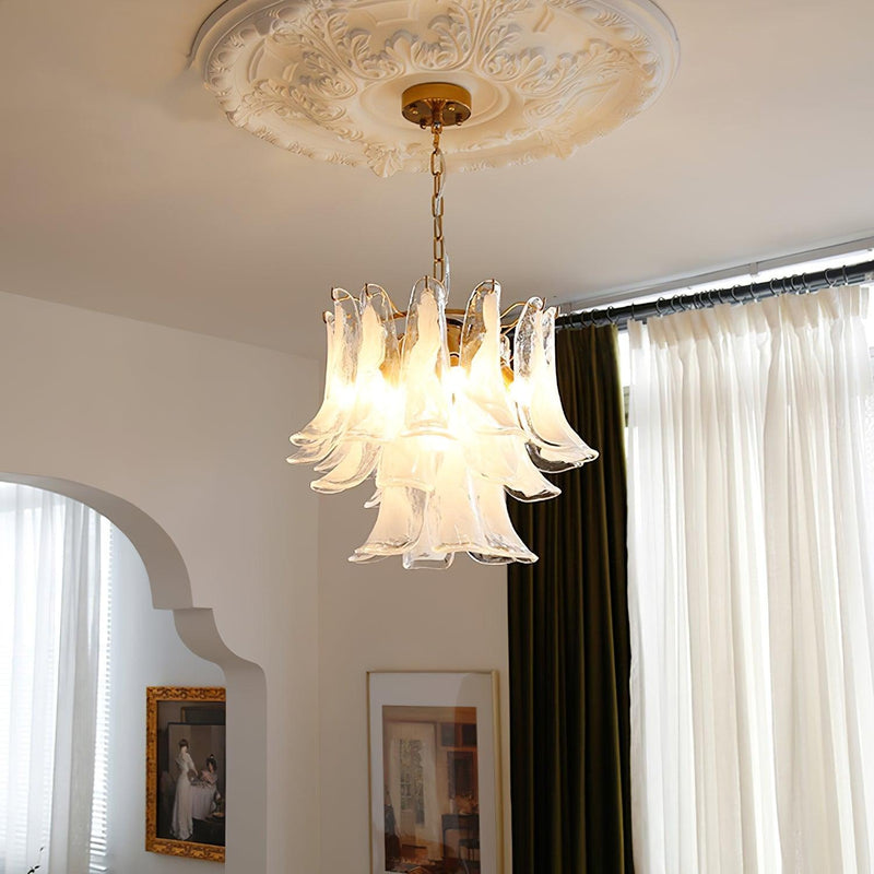Murano Glass Leaf Chandelier