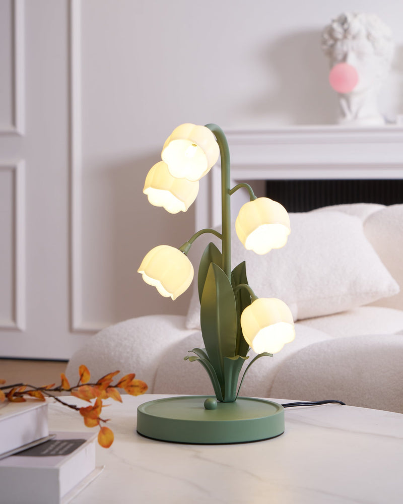 Green Lily Table Lamp