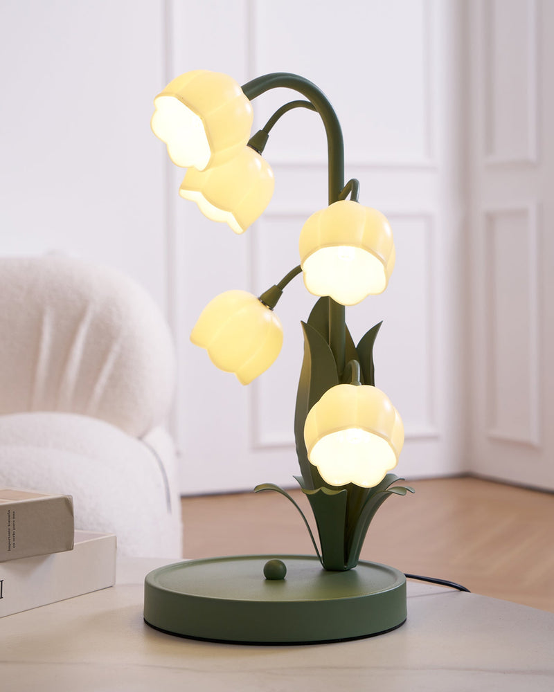 Green Lily Table Lamp
