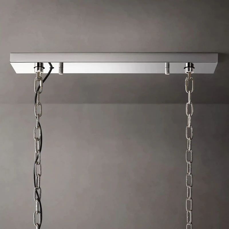 Huxley Calcite Alabaster Rectangular Chandelier 42" - Franing