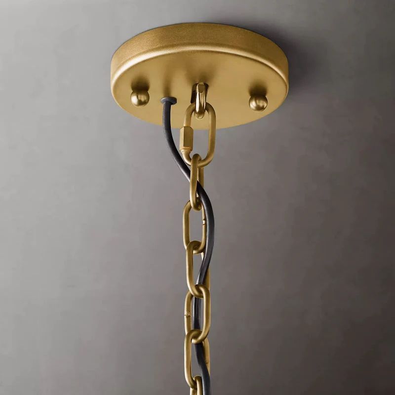 Huxley Calcite Alabaster Round Chandelier 31" - Franing