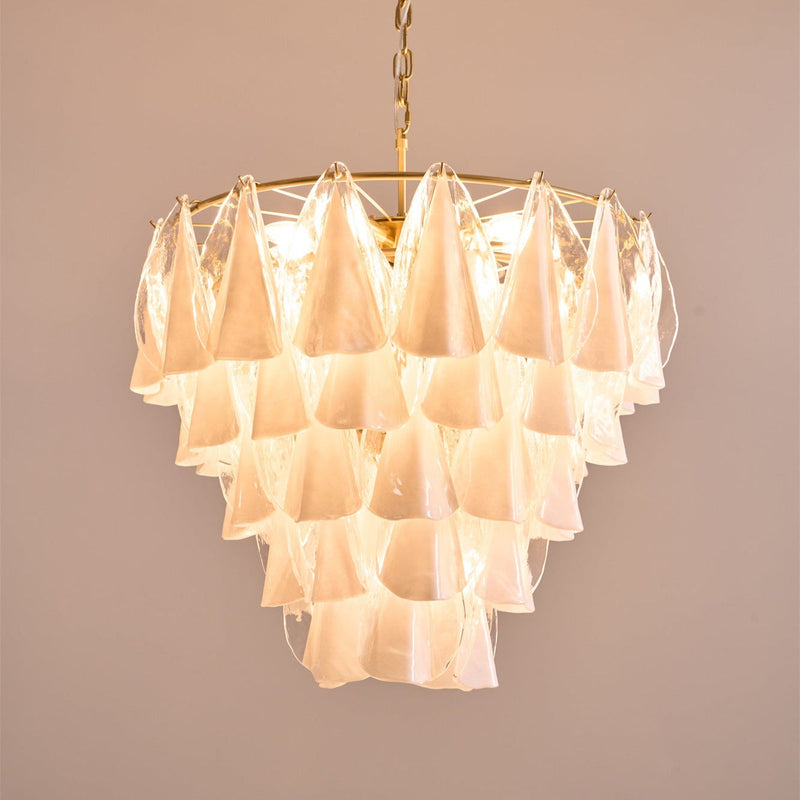 Lunara White Murano Chandelier