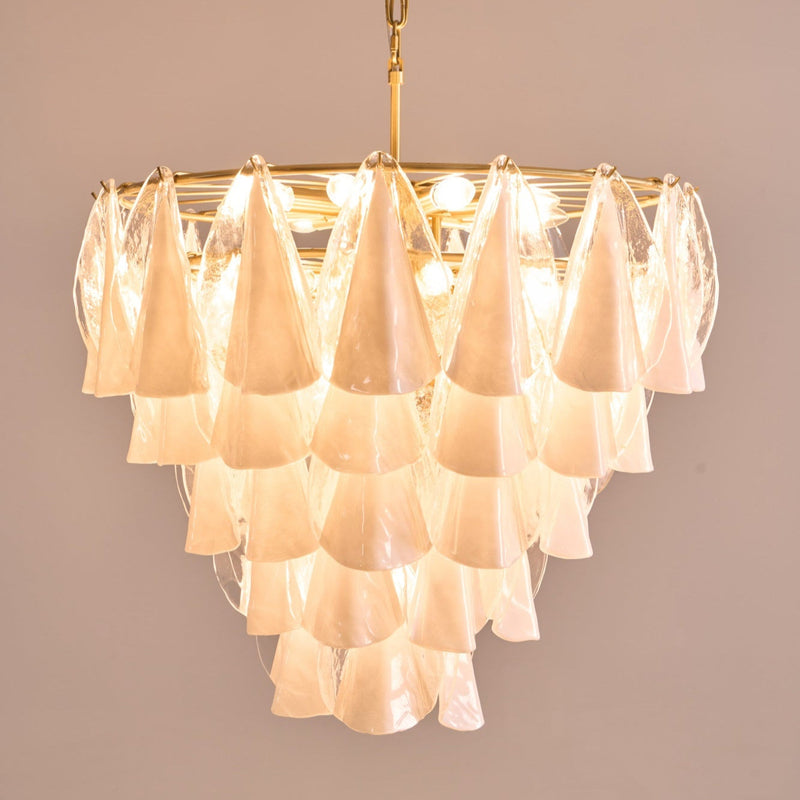 Lunara White Murano Chandelier