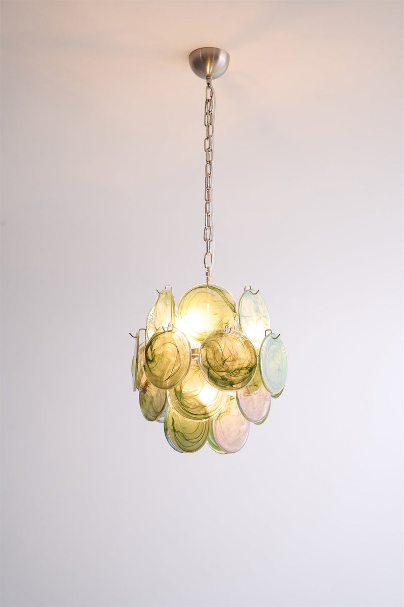 Lunaria Disc Murano Chandelier
