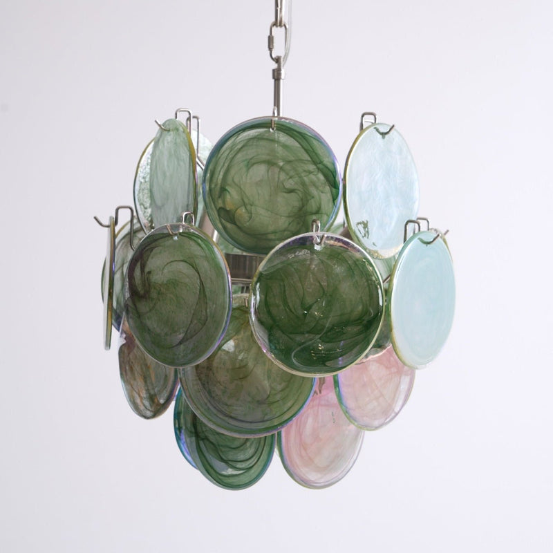 Lunaria Disc Murano Chandelier