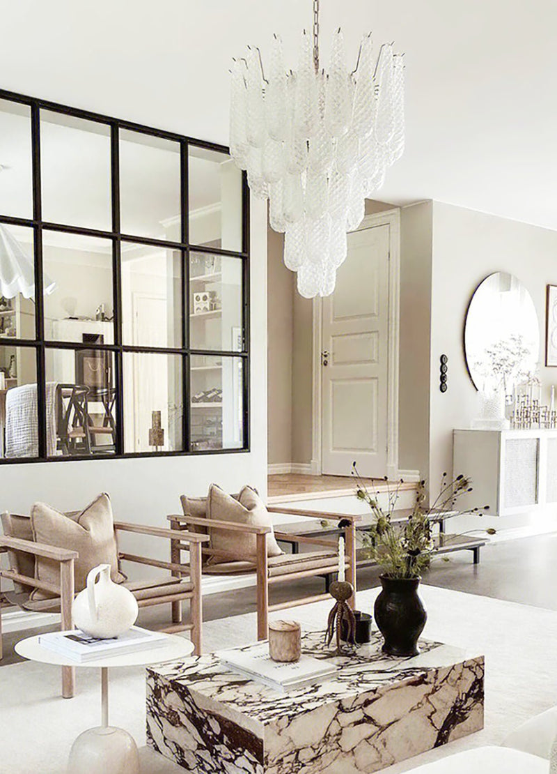 Murano Glass Droplet Chandelier