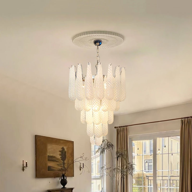 Murano Glass Droplet Chandelier