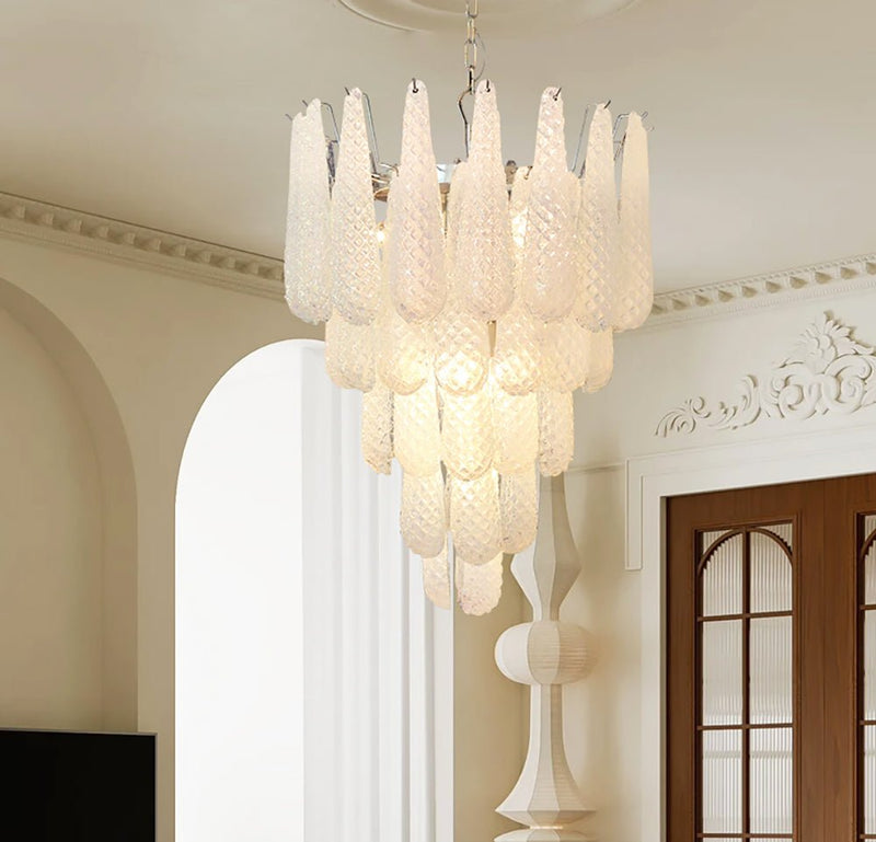 Murano Glass Droplet Chandelier