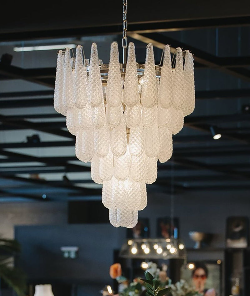 Murano Glass Pinecone Chandelier