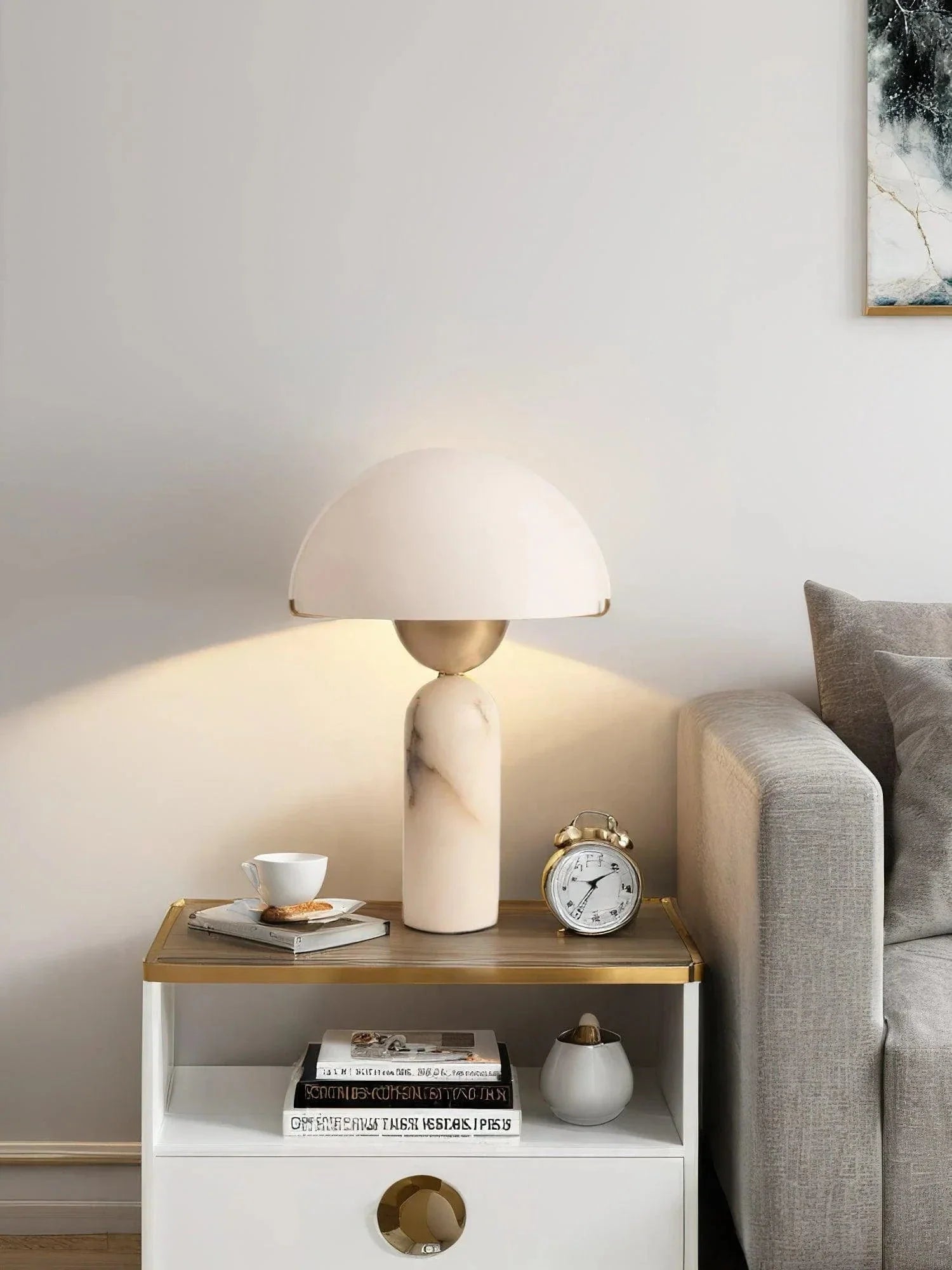 Peono Alabaster Table Lamp - Franing