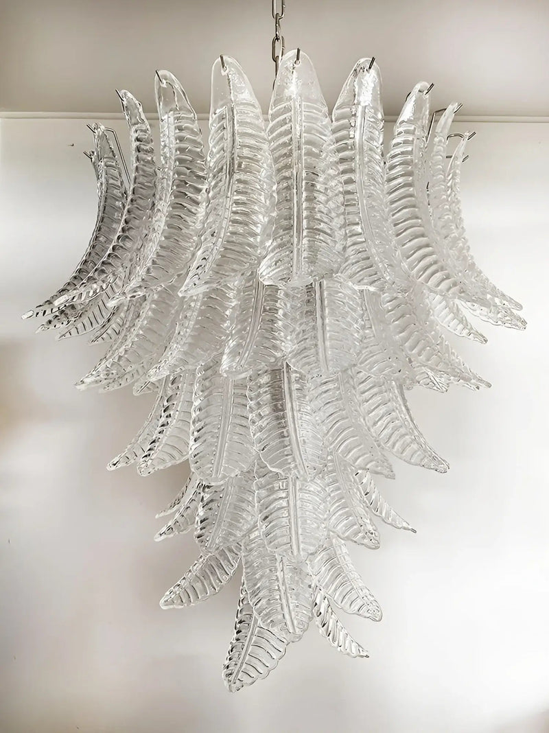 Rosalind Murano Clear Glass Chandelier