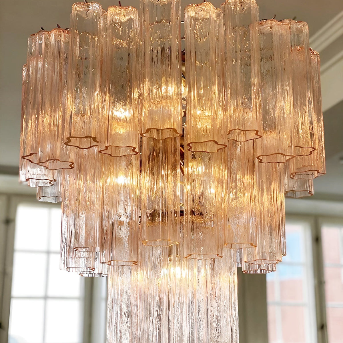 Rose Murano Glass Chandelier