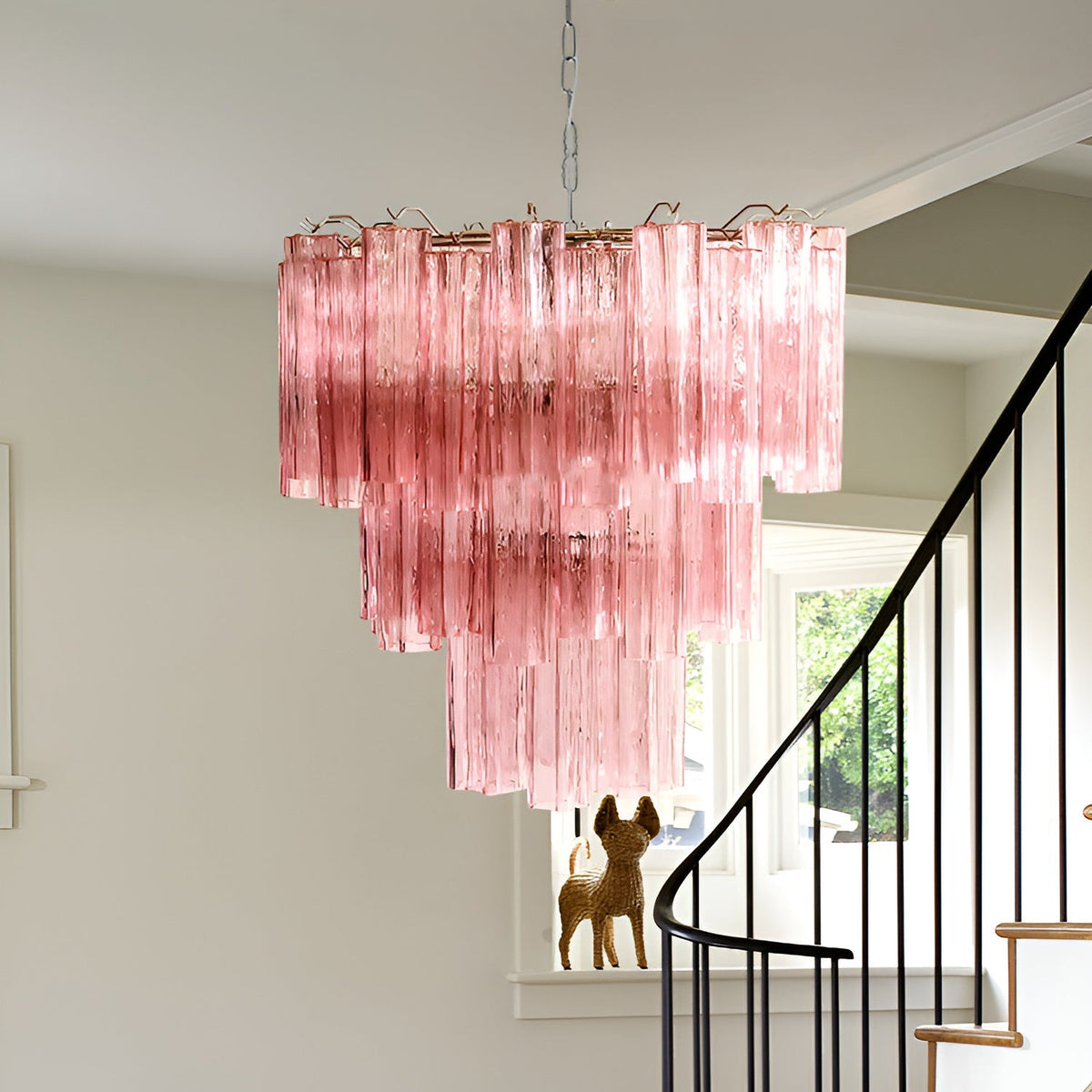 Rose Murano Glass Chandelier