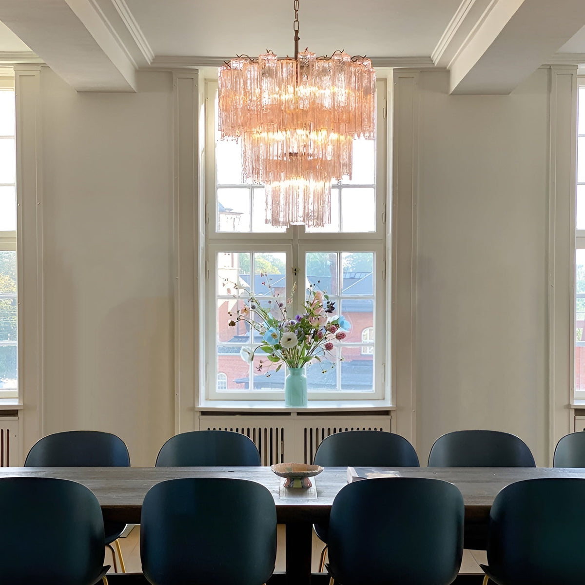 Rose Murano Glass Chandelier