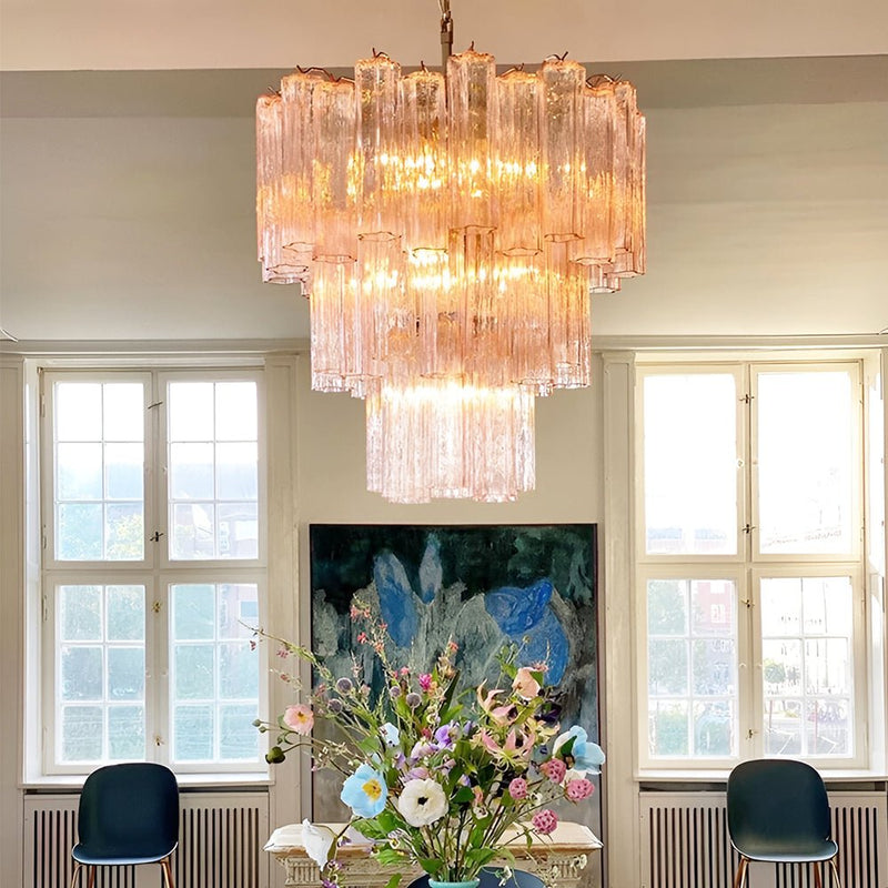 Rose Murano Glass Chandelier