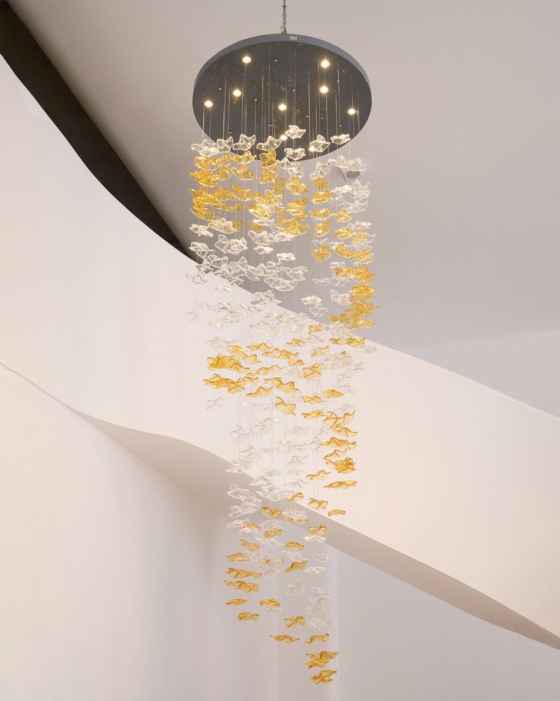 Tidal Art Glass Chandelier