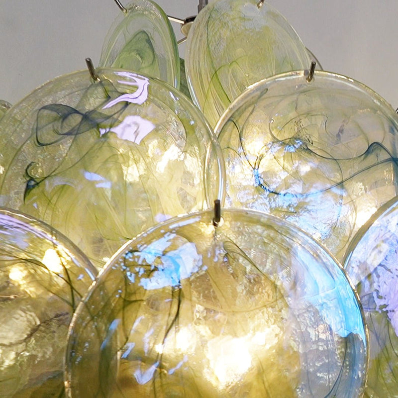 Verdant Bloom Murano Glass Chandelier