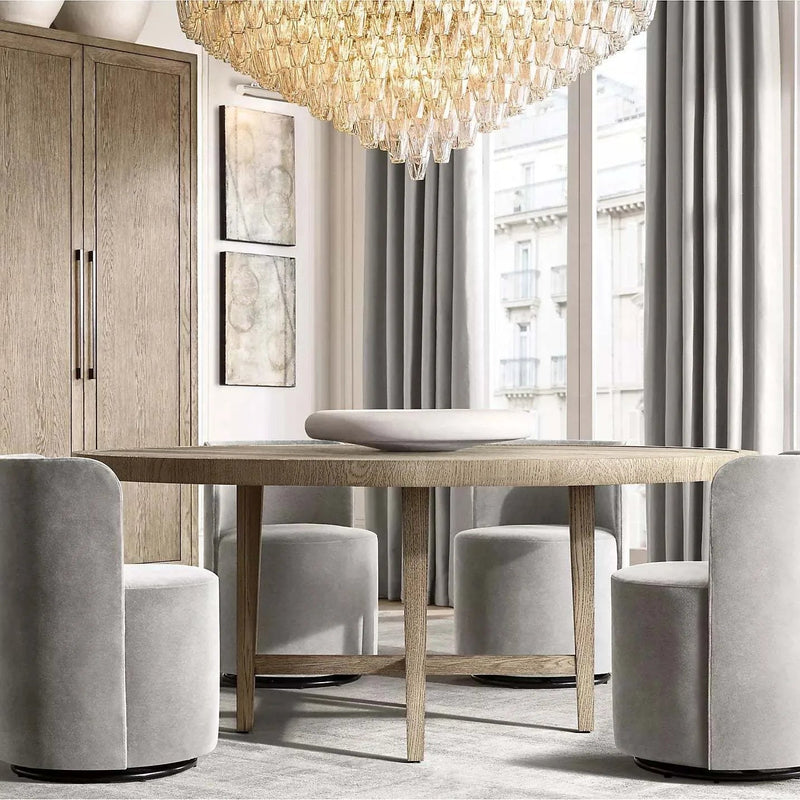 Chiara Glass Multi-Tier Round Chandelier 61" - Franing