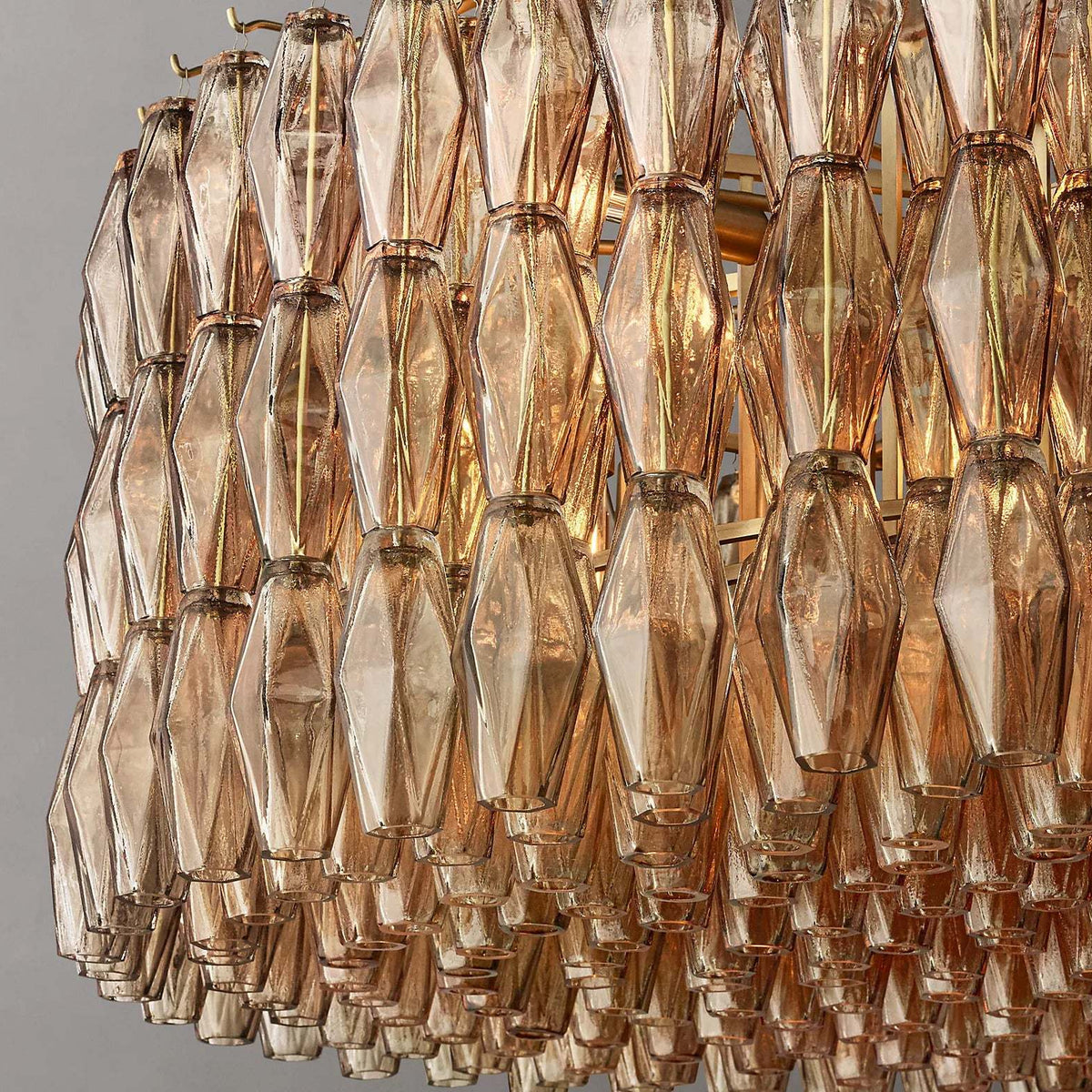 Chiara Glass Round Chandelier 47" - Franing
