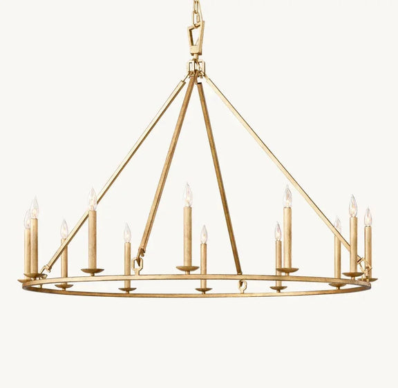 Franing Chandelier,SHOP ALL,metal chandelier,Farmhouse 19TH C. ENGLISH OPENWORK ROUND CHANDELIER 50"