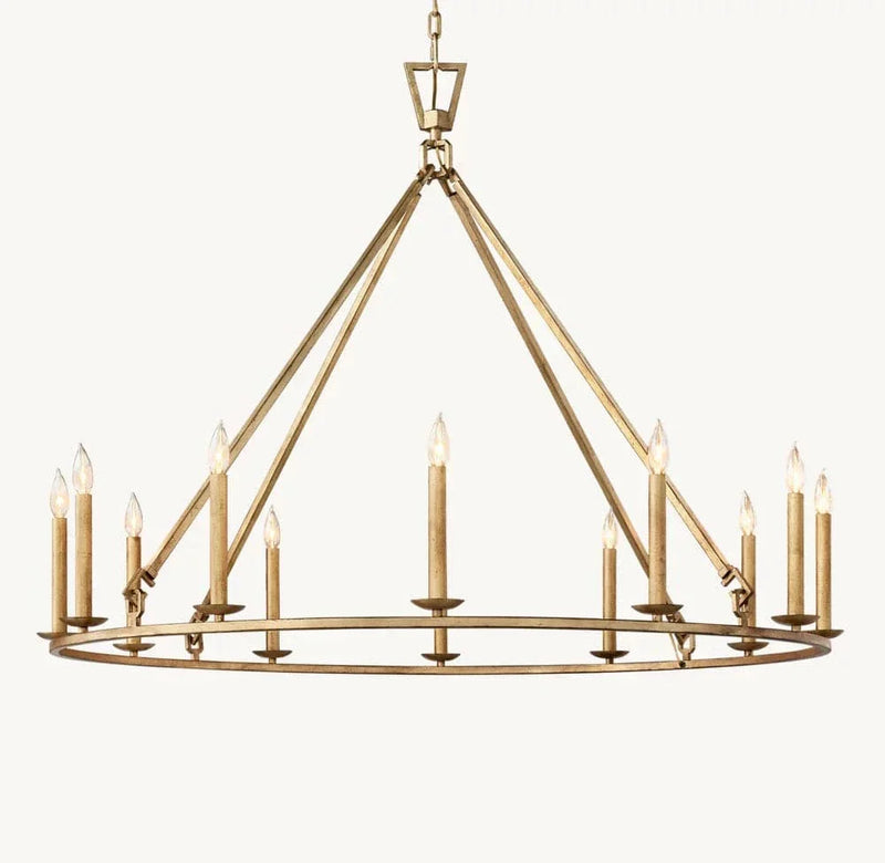 Franing Chandelier,SHOP ALL,metal chandelier,Farmhouse 19TH C. ENGLISH OPENWORK ROUND CHANDELIER 50"