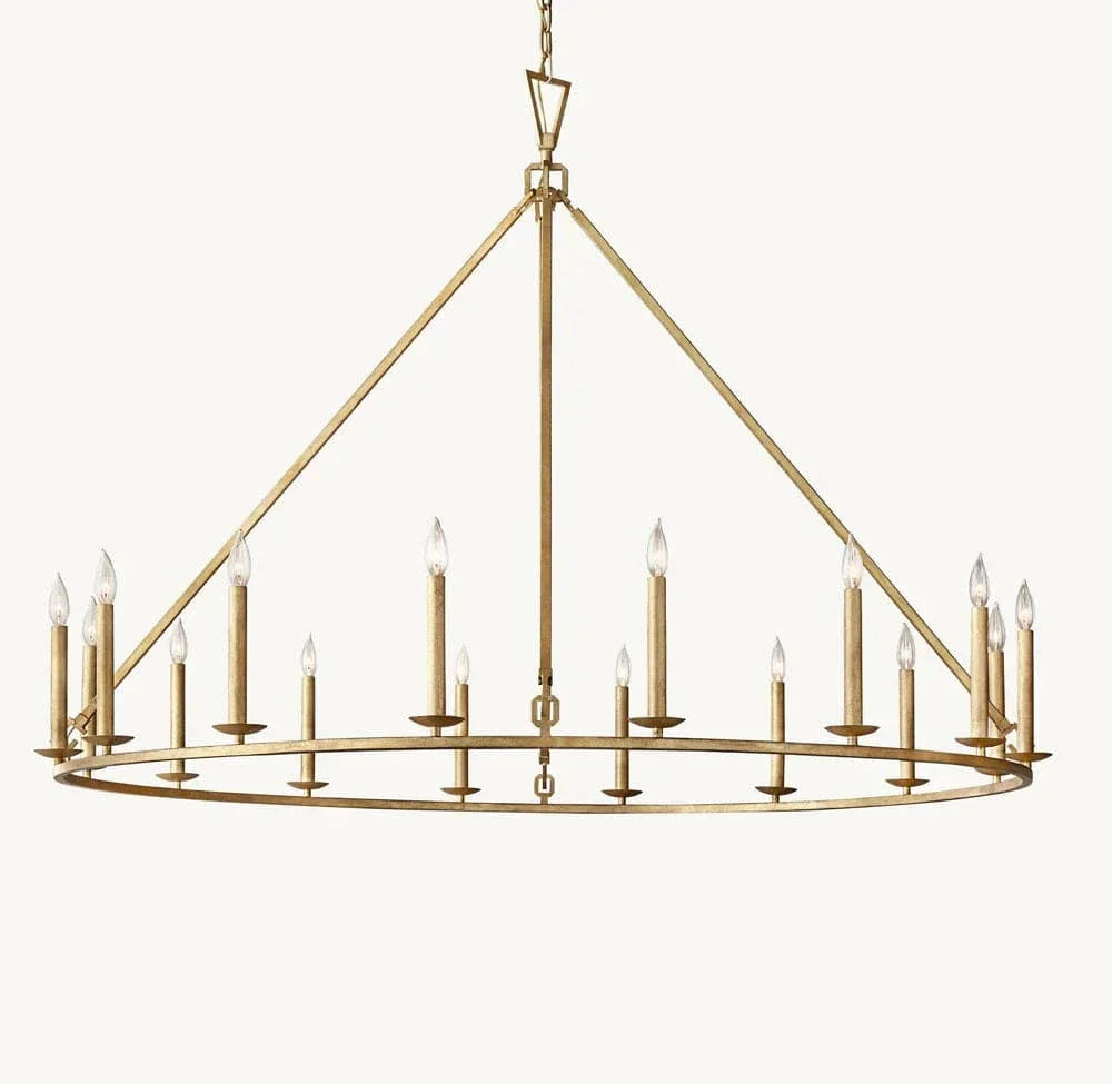 Franing Chandelier,SHOP ALL,metal chandelier,Farmhouse 19TH C. ENGLISH OPENWORK ROUND CHANDELIER 60"