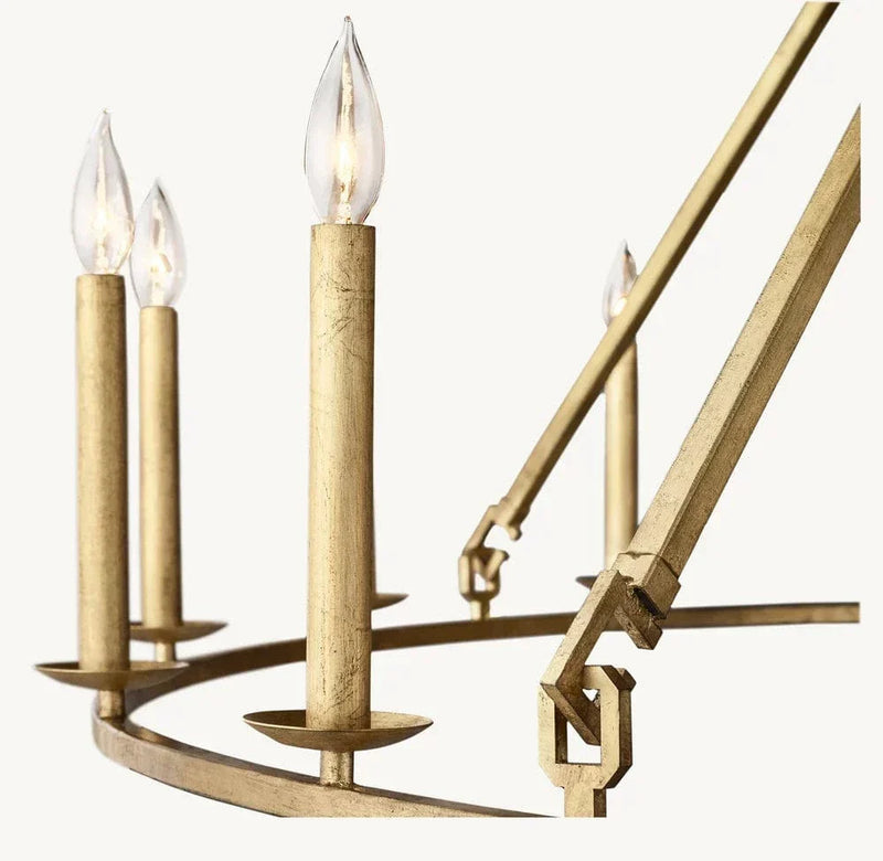 Franing Chandelier,SHOP ALL,metal chandelier,Farmhouse 19TH C. ENGLISH OPENWORK ROUND CHANDELIER 72"