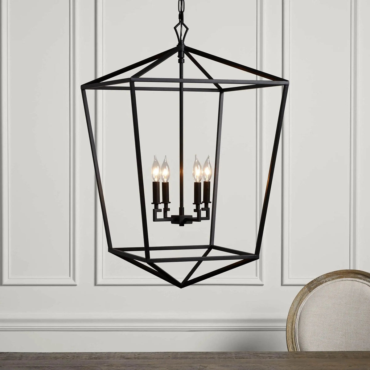 Franing Chandelier,SHOP ALL,metal chandelier,Farmhouse Garnet 33" Chandelier
