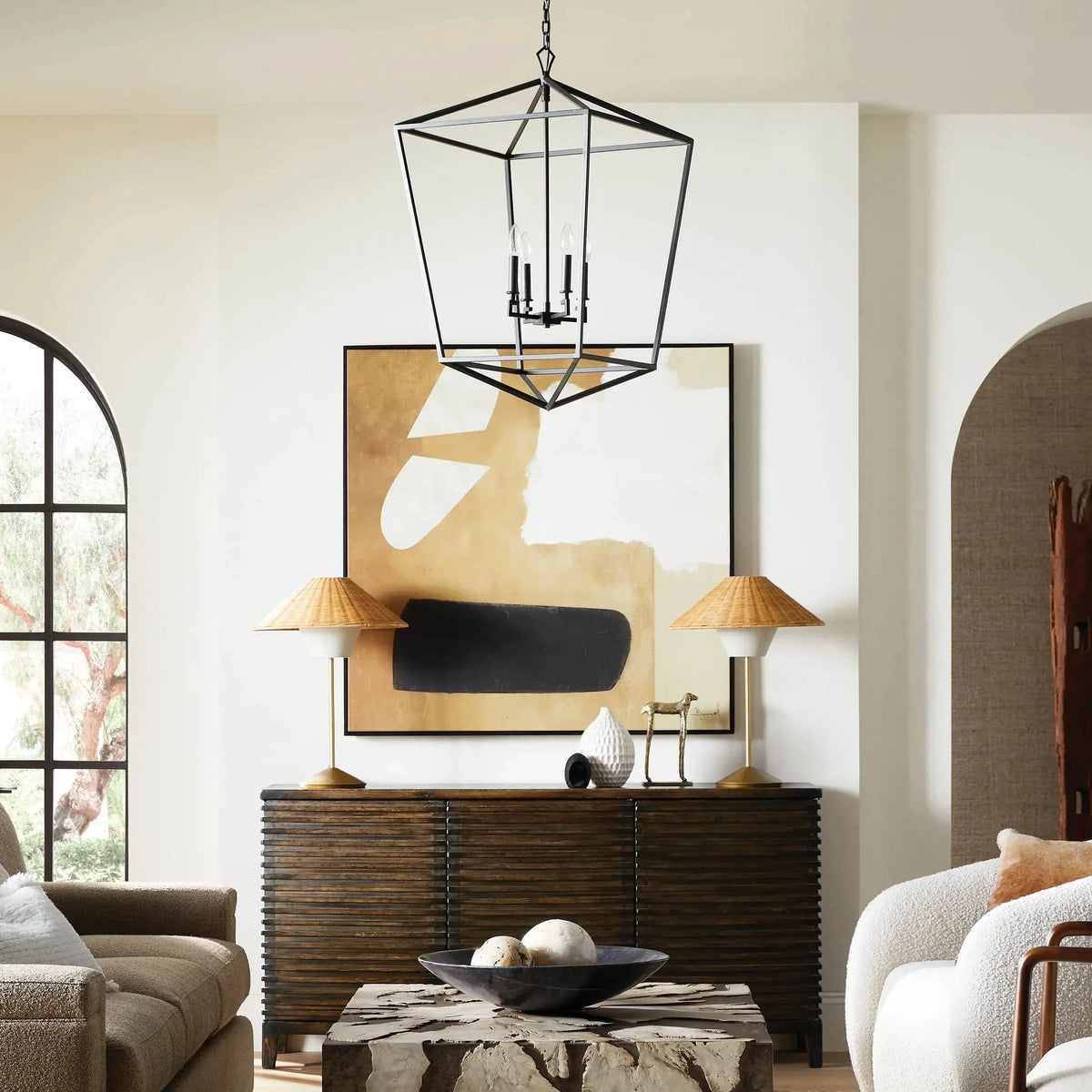 Franing Chandelier,SHOP ALL,metal chandelier,Farmhouse Garnet 33" Chandelier