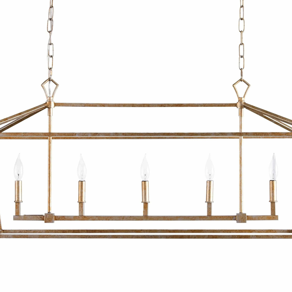 Franing Chandelier,SHOP ALL,metal chandelier,Farmhouse Garnet 41" Rectangular Chandelier
