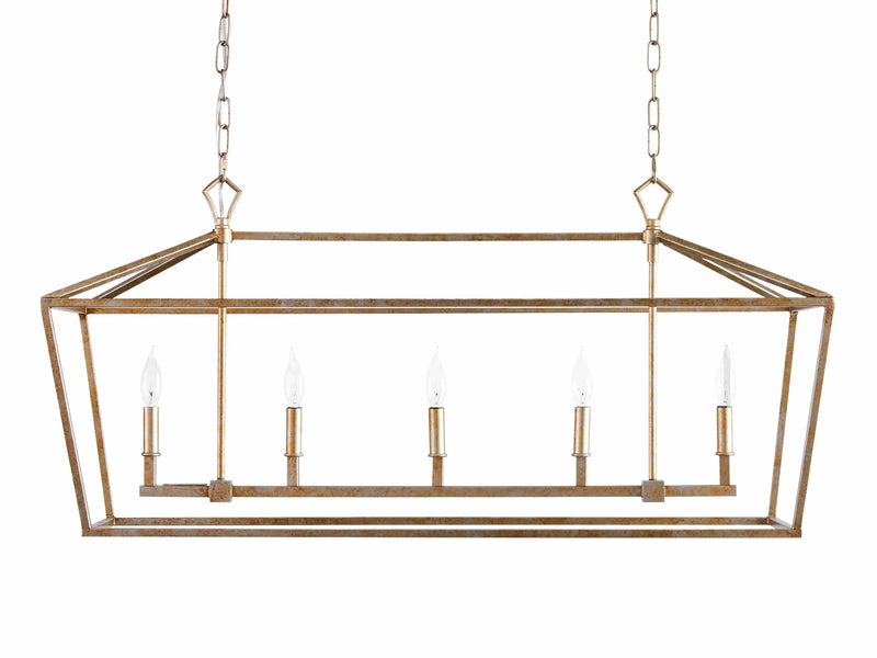 Franing Chandelier,SHOP ALL,metal chandelier,Farmhouse Garnet 41" Rectangular Chandelier