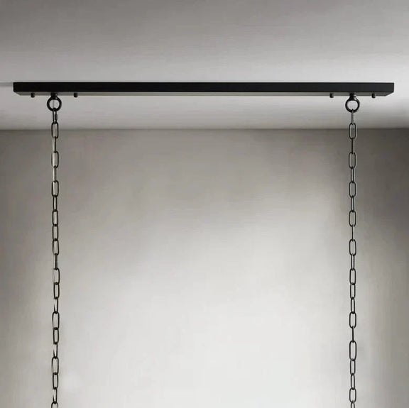 Franing Chandelier,SHOP ALL,metal chandelier,Farmhouse Garnet 54" Rectangular Chandelier