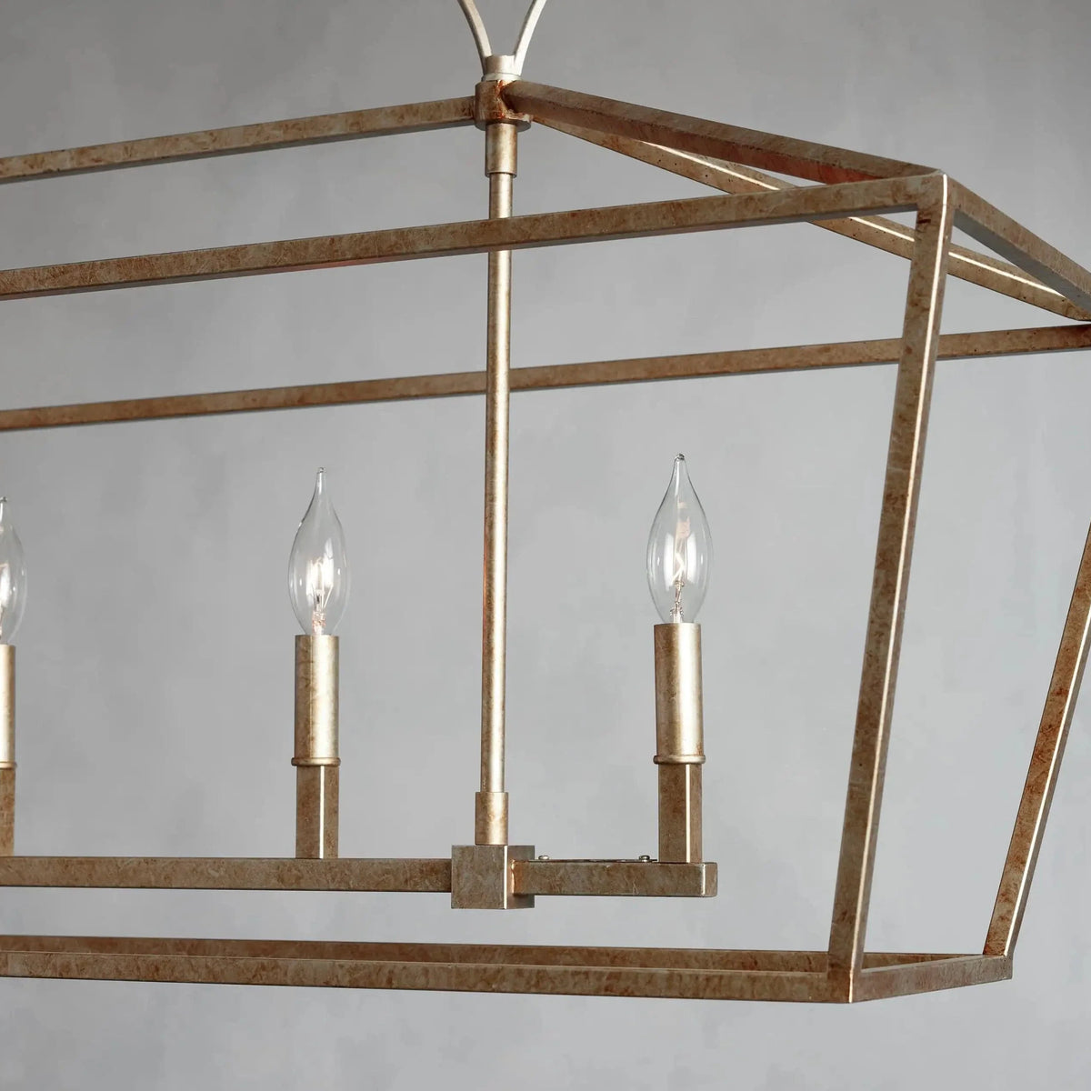 Franing Chandelier,SHOP ALL,metal chandelier,Farmhouse Garnet 54" Rectangular Chandelier