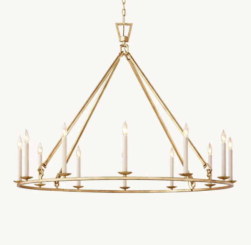 Franing Chandelier,SHOP ALL,metal chandelier,Farmhouse old brass 19TH C. ENGLISH OPENWORK ROUND CHANDELIER 50"