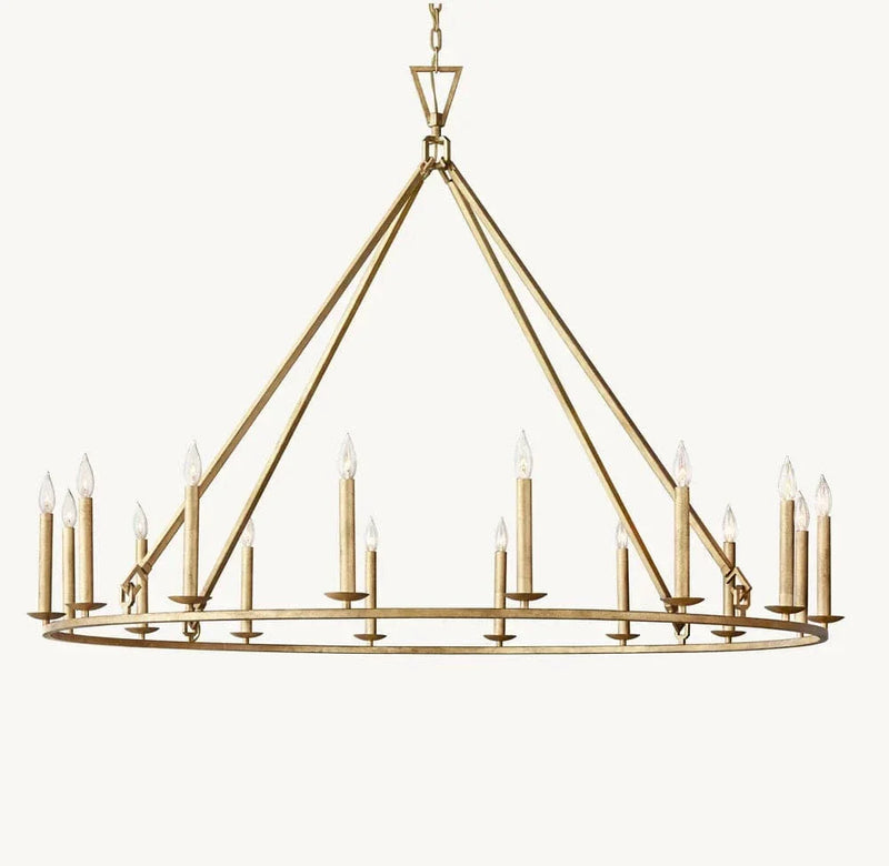 Franing Chandelier,SHOP ALL,metal chandelier,Farmhouse old brass 19TH C. ENGLISH OPENWORK ROUND CHANDELIER 60"