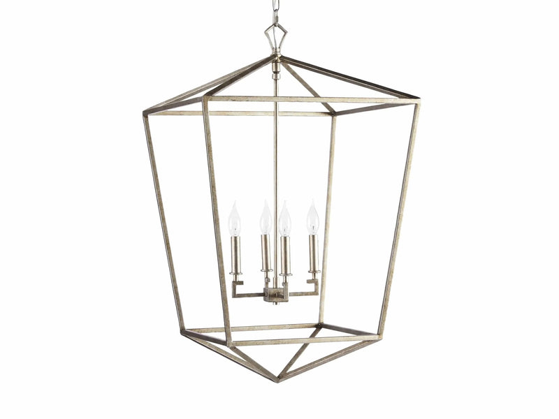 Franing Chandelier,SHOP ALL,metal chandelier,Farmhouse SILVER Garnet 33" Chandelier