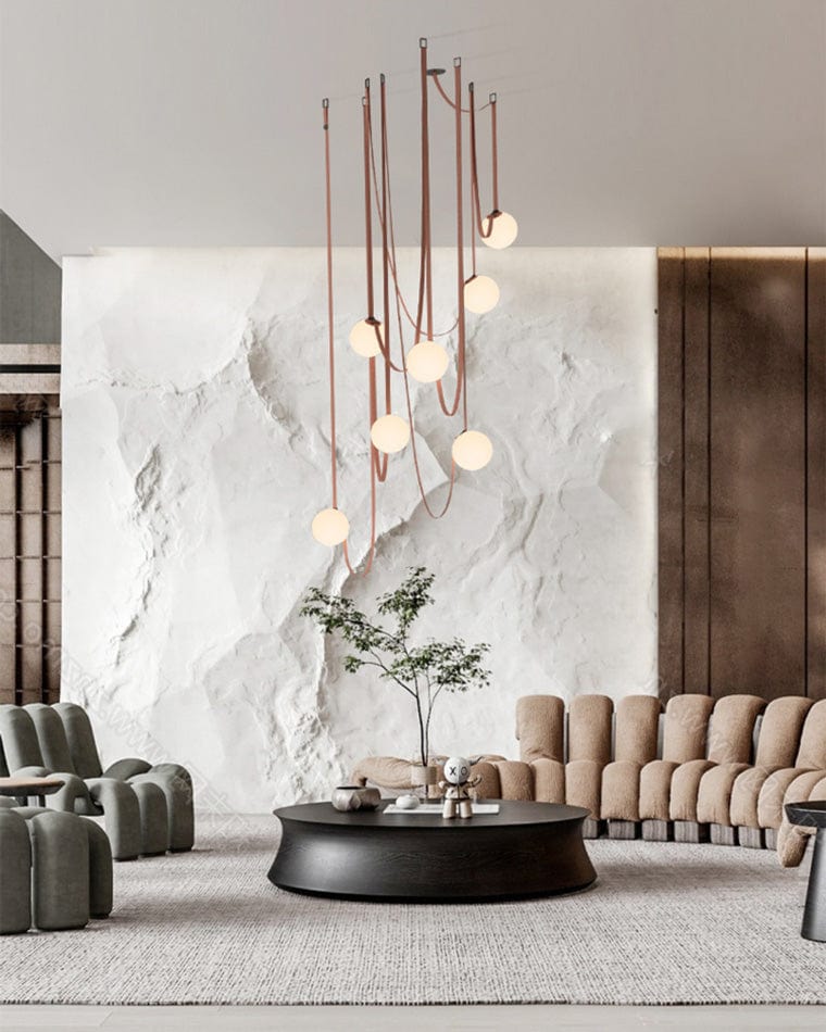 Franing Island counter/dining room ，Farmhouse ，Chandelier ，glass chandelier，shop all，Ceiling Globe Leather Pendant Light