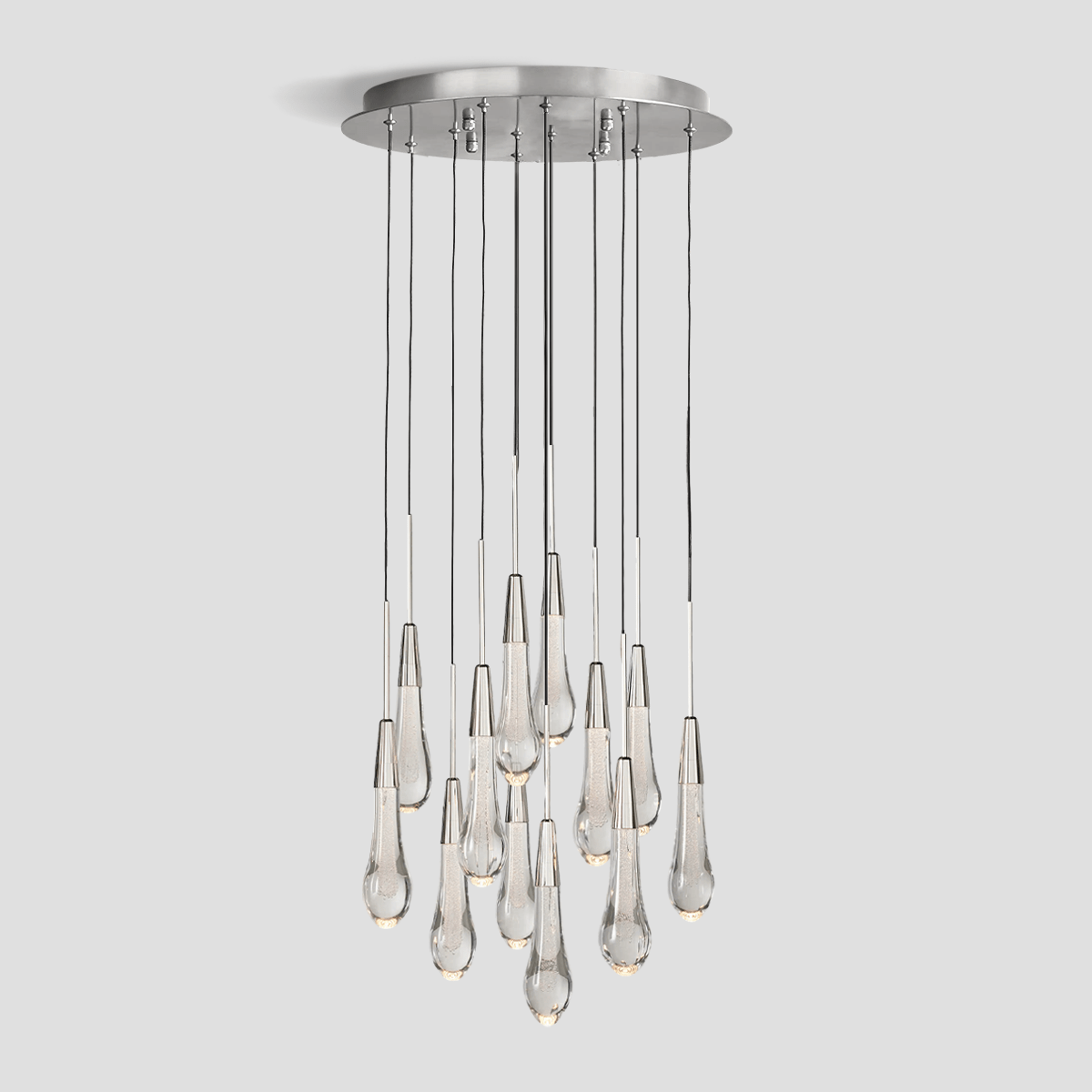 Franing SHOP ALL,crystal chandelier,Ceiling,Island counter/dining room 17'' / NICKEL Soltaire Round Chandelier 17'' 24'' 36'' 40'' 58''D