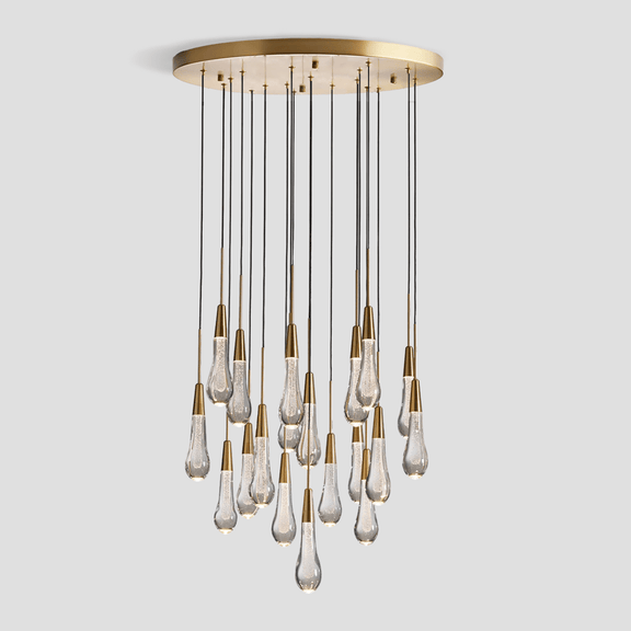 Franing SHOP ALL,crystal chandelier,Ceiling,Island counter/dining room 24'' / BRASS Soltaire Round Chandelier 17'' 24'' 36'' 40'' 58''D