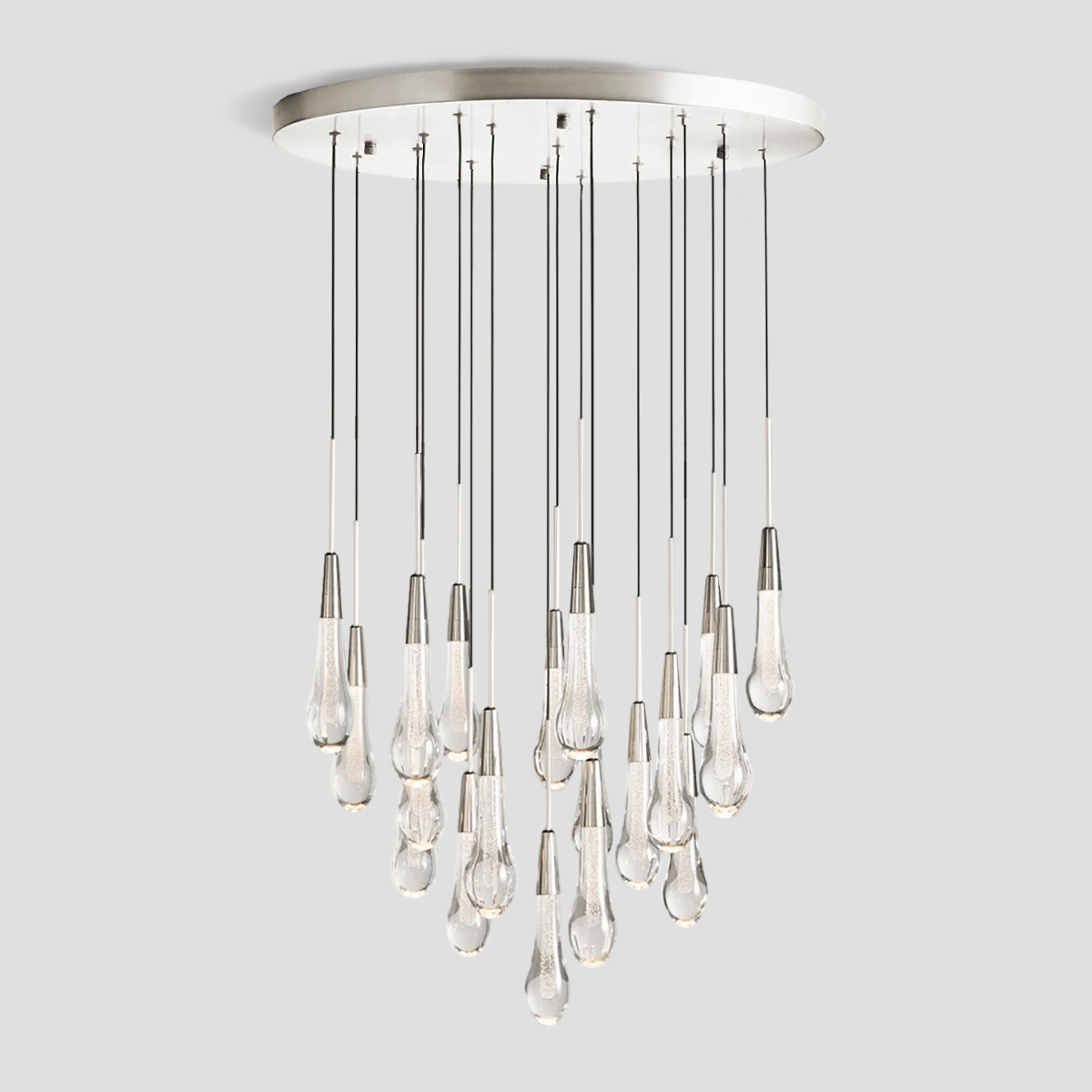 Franing SHOP ALL,crystal chandelier,Ceiling,Island counter/dining room 24'' / NICKEL Soltaire Round Chandelier 17'' 24'' 36'' 40'' 58''D